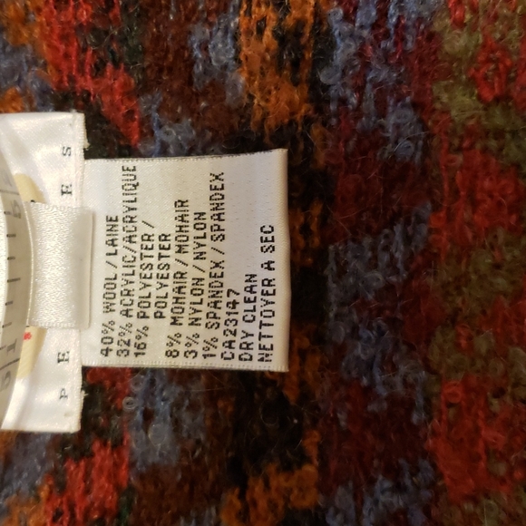 Talbots Zig Zag Aztec Wool Blend Sweater - EUC - Picture 6 of 7